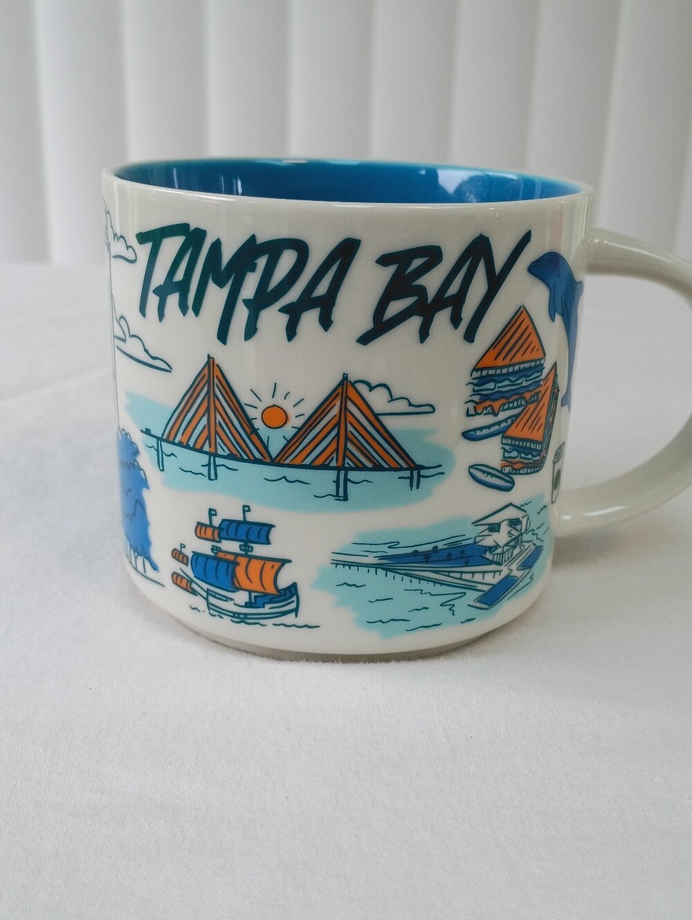 Starbucks NO BOX Coffee Tea Mug Cup 2023 Tampa Bay Florida Been There Collection
